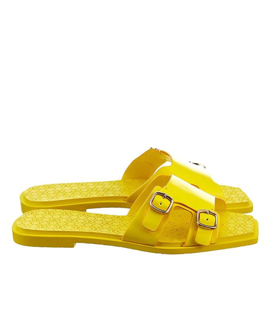 SANTONI Желтые шлепанцы, фото 6
