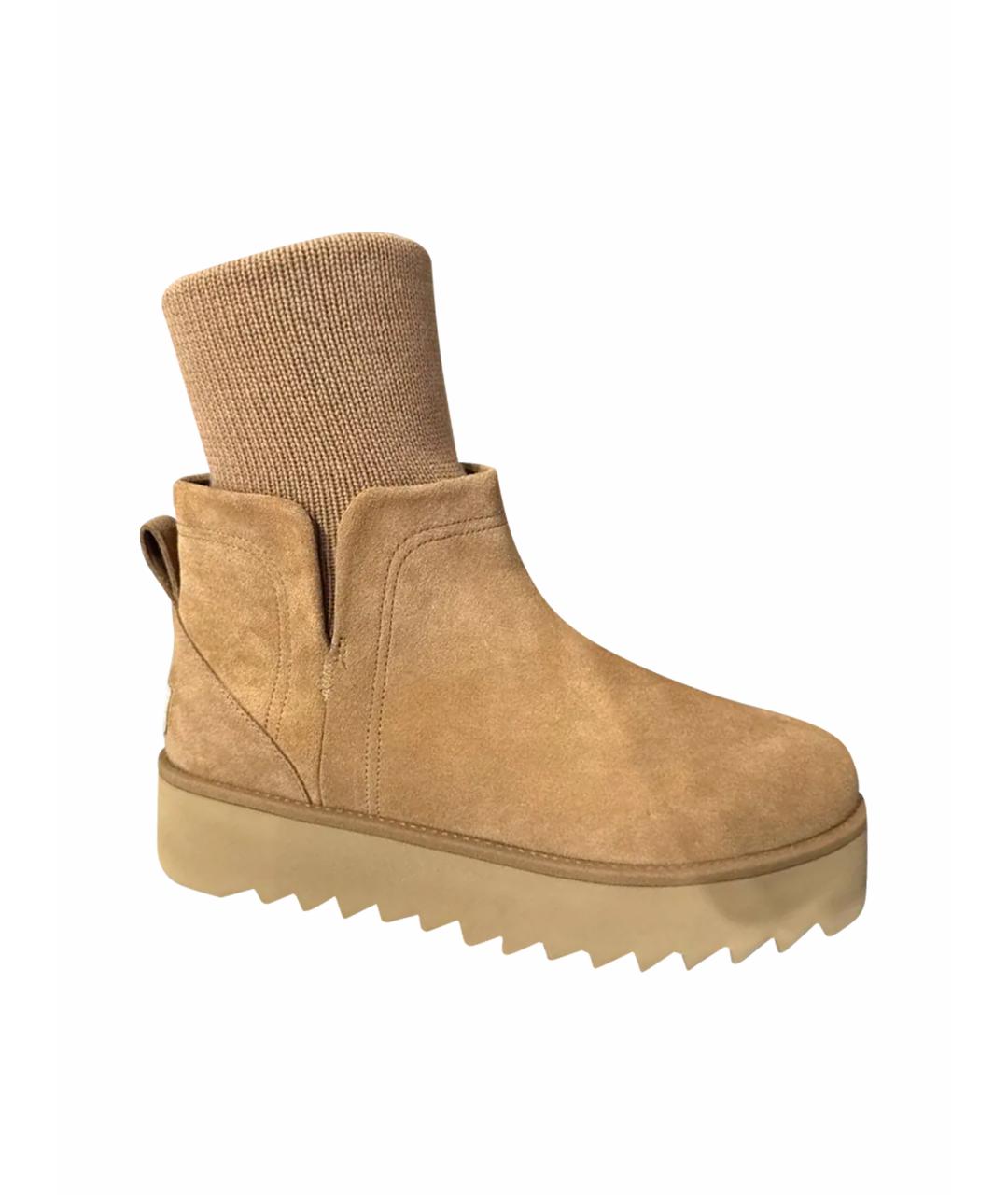 UGG AUSTRALIA Коричневые замшевые полусапоги, фото 1