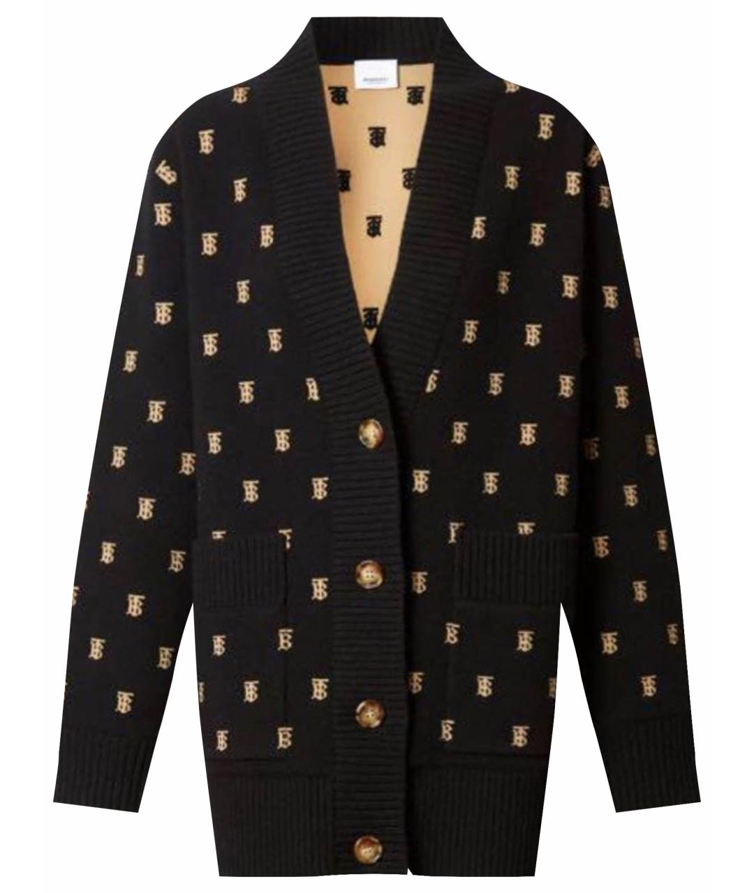 BURBERRY Темно-синий полиэстеровый кардиган, фото 1