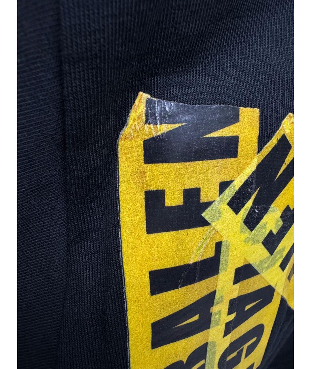 BALENCIAGA Черная хлопковая футболка, фото 7