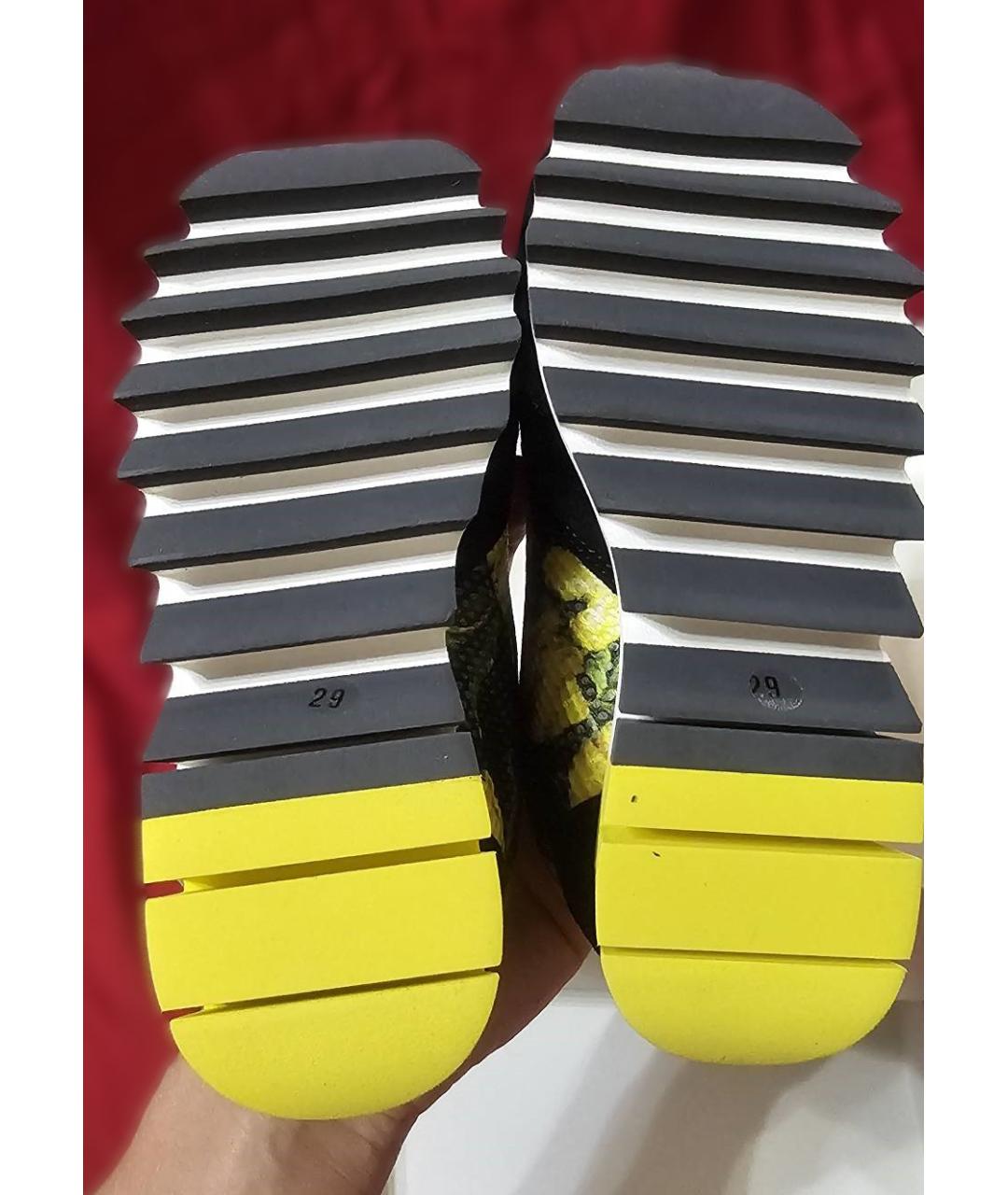 DOLCE & GABBANA KIDS Мульти замшевые кеды, фото 5