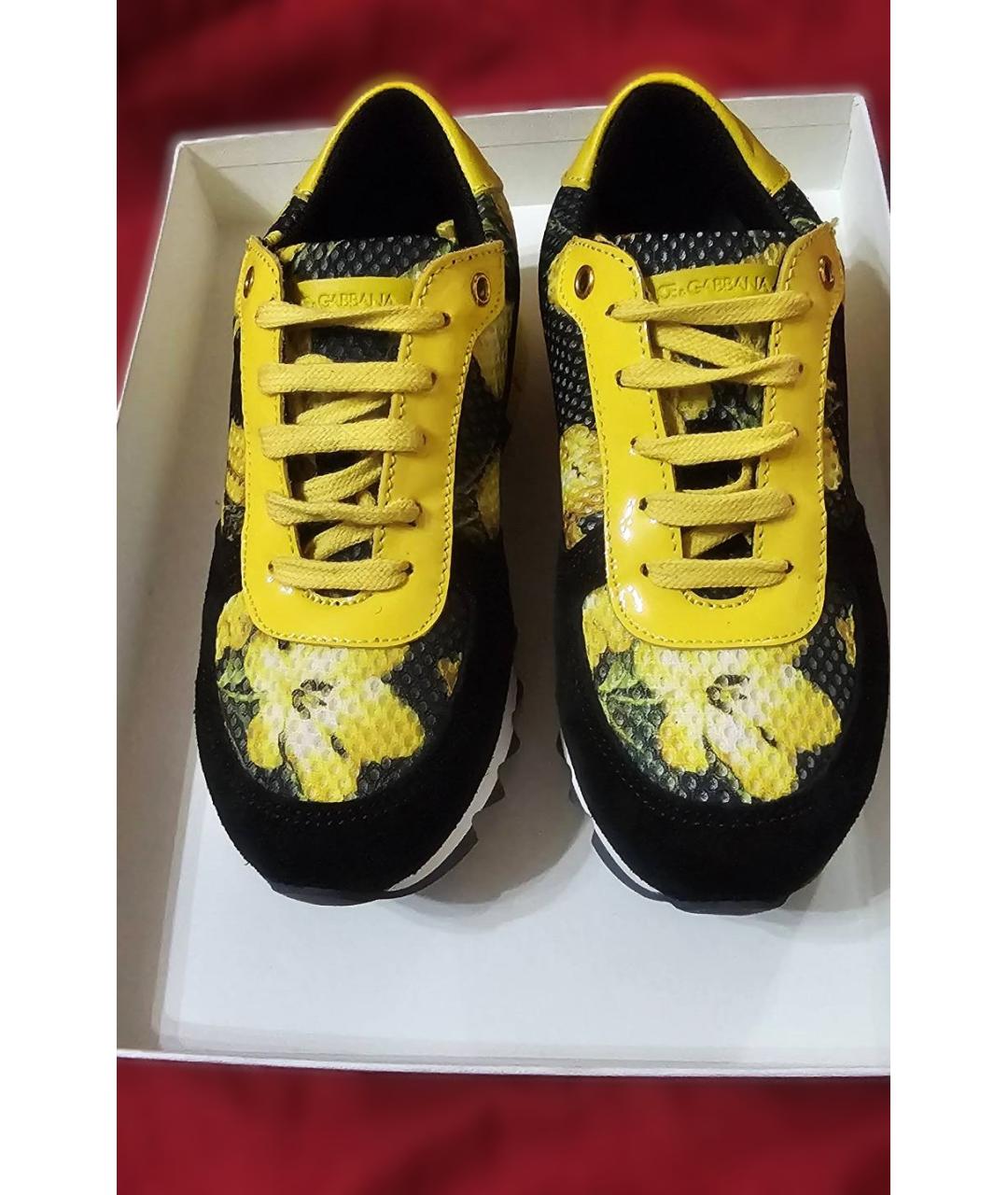 DOLCE & GABBANA KIDS Мульти замшевые кеды, фото 2