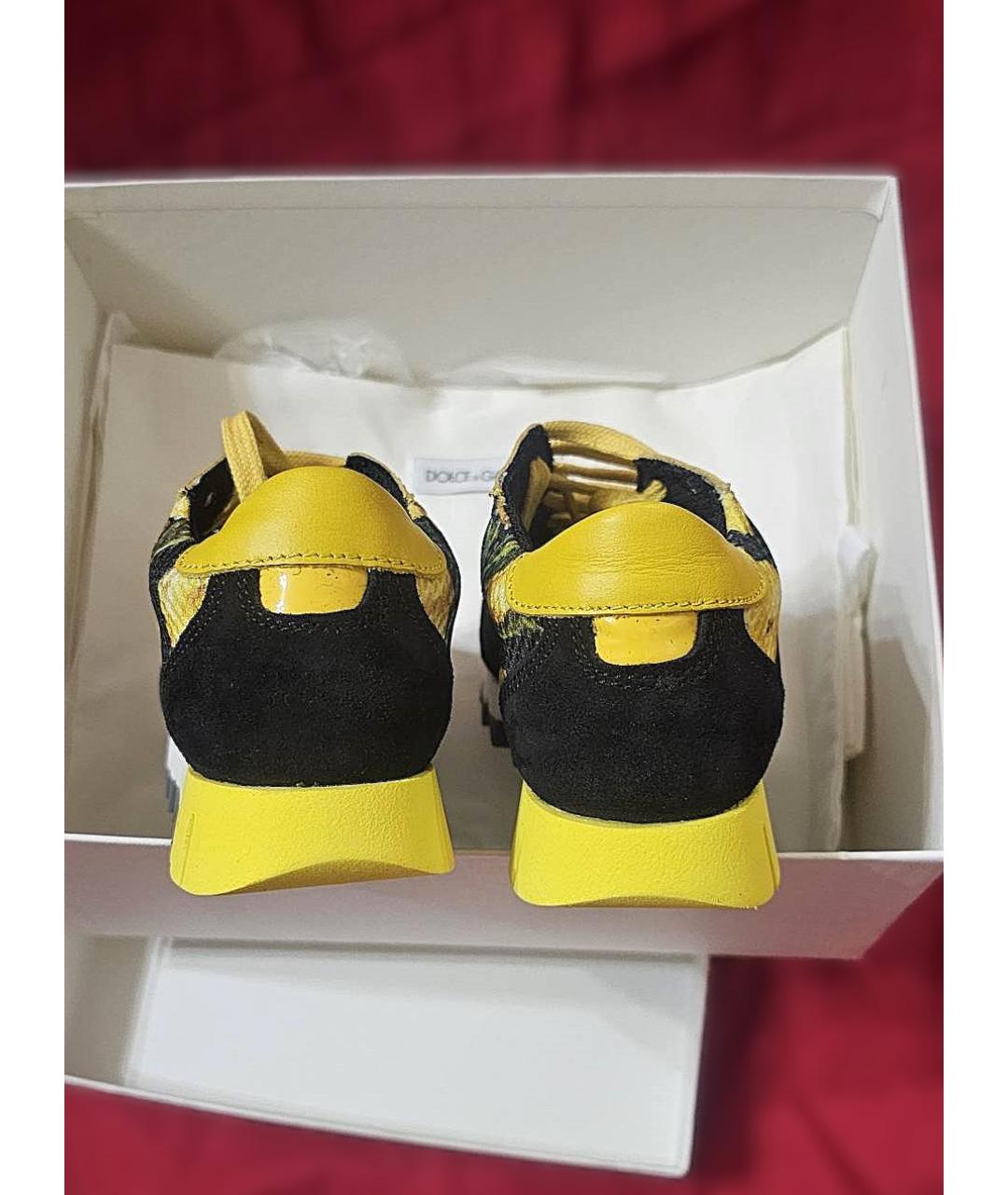 DOLCE & GABBANA KIDS Мульти замшевые кеды, фото 3