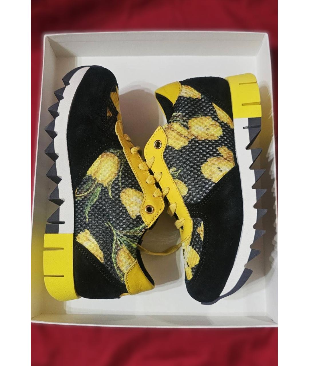 DOLCE & GABBANA KIDS Мульти замшевые кеды, фото 10