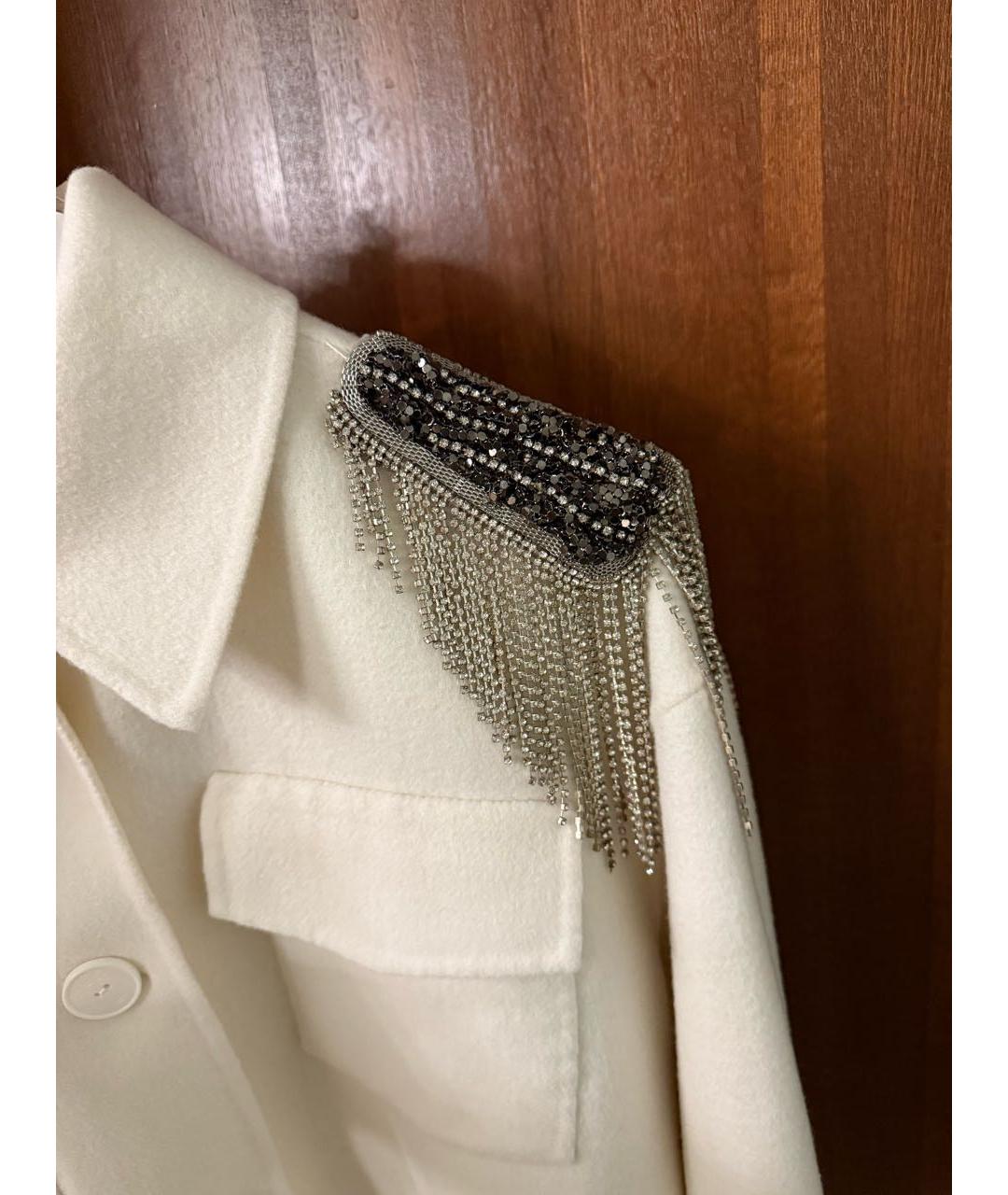 PINKO Белая шерстяная куртка, фото 4