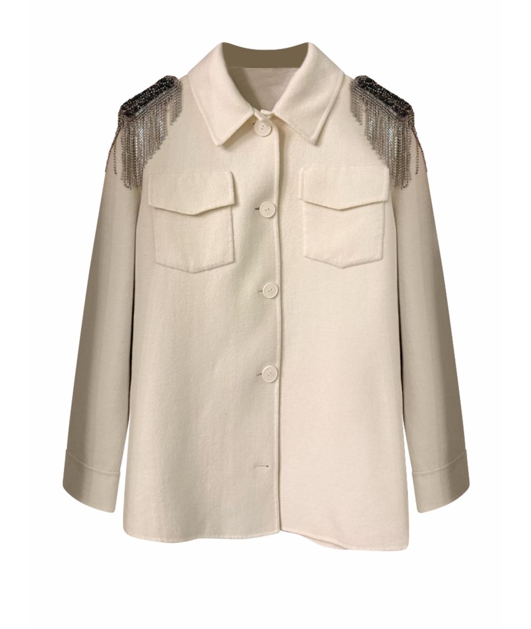 PINKO Бежевая шерстяная рубашка, фото 1