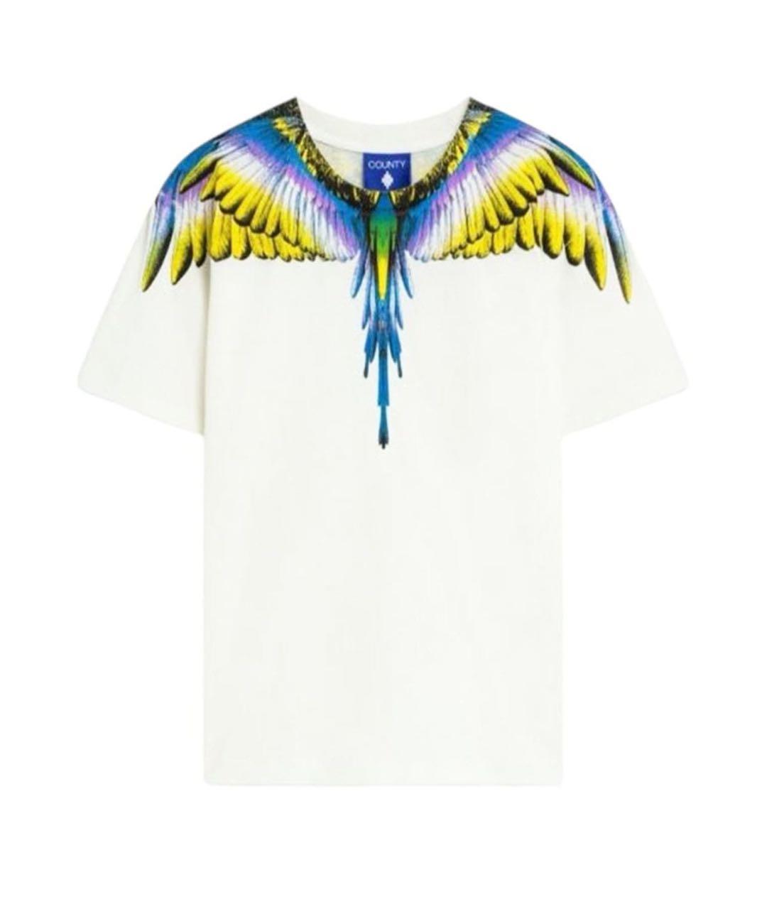 MARCELO BURLON Белая хлопковая футболка, фото 1