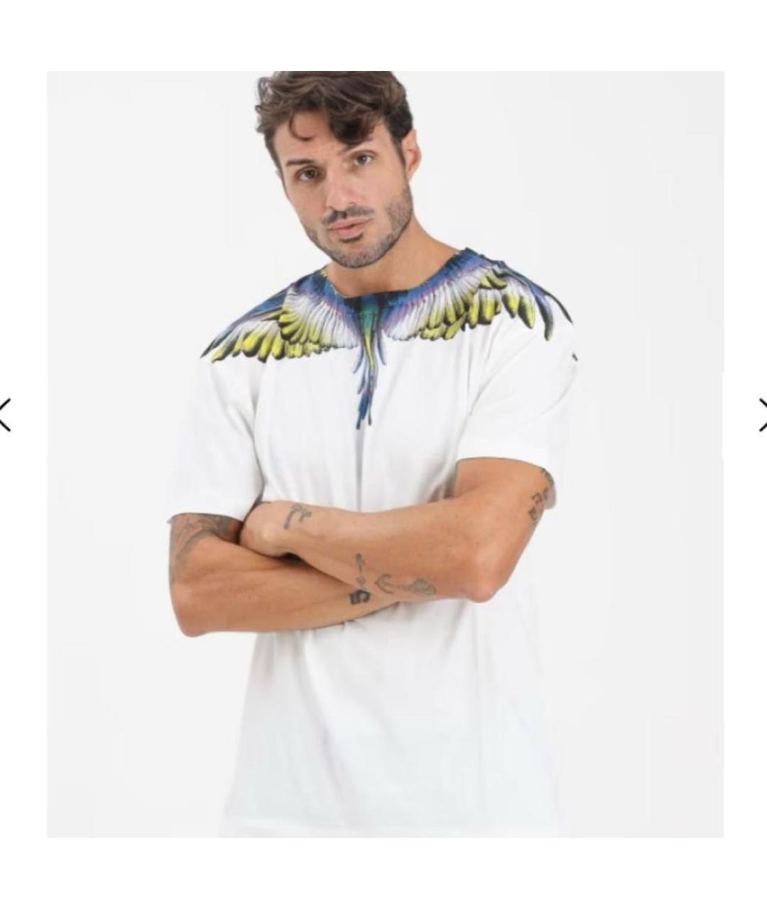 MARCELO BURLON Белая хлопковая футболка, фото 4