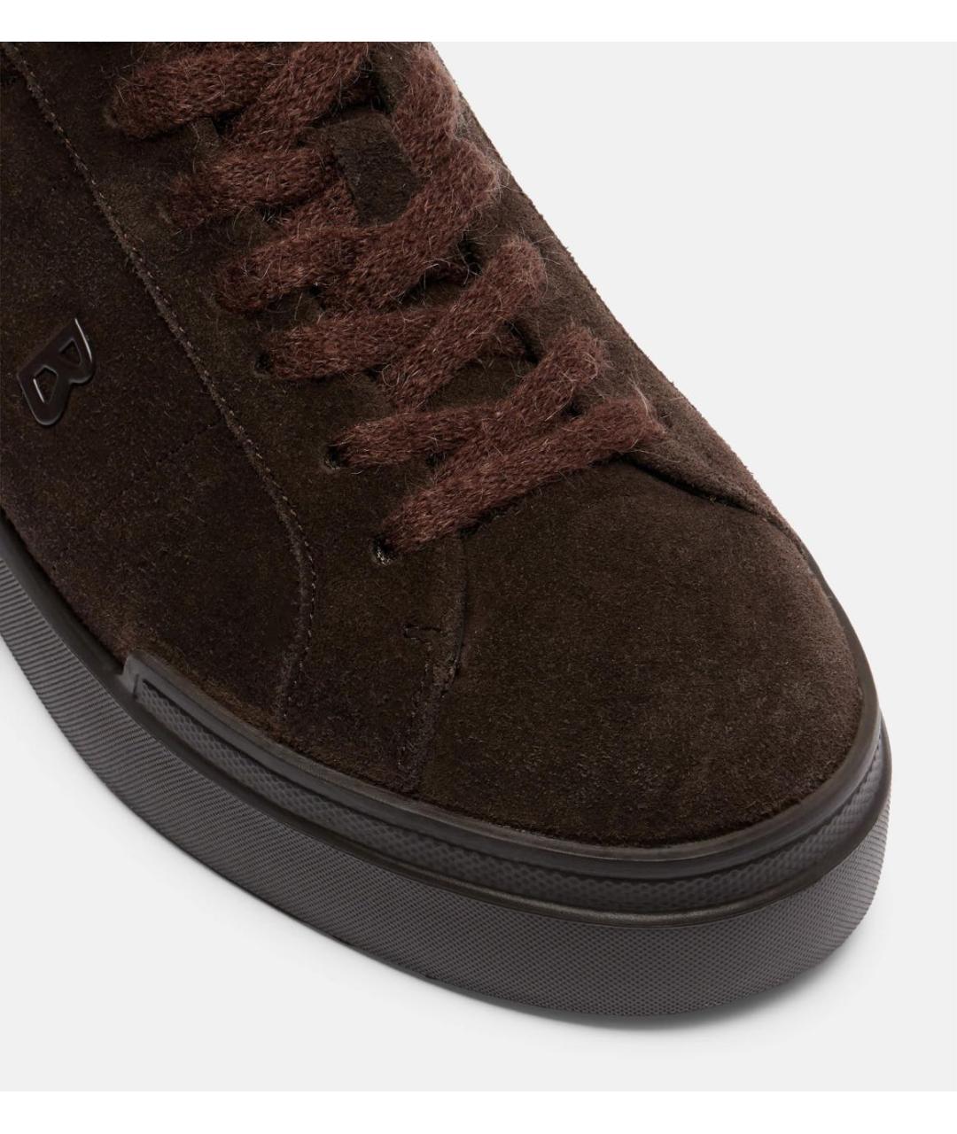BOGNER Коричневые замшевые кеды, фото 4