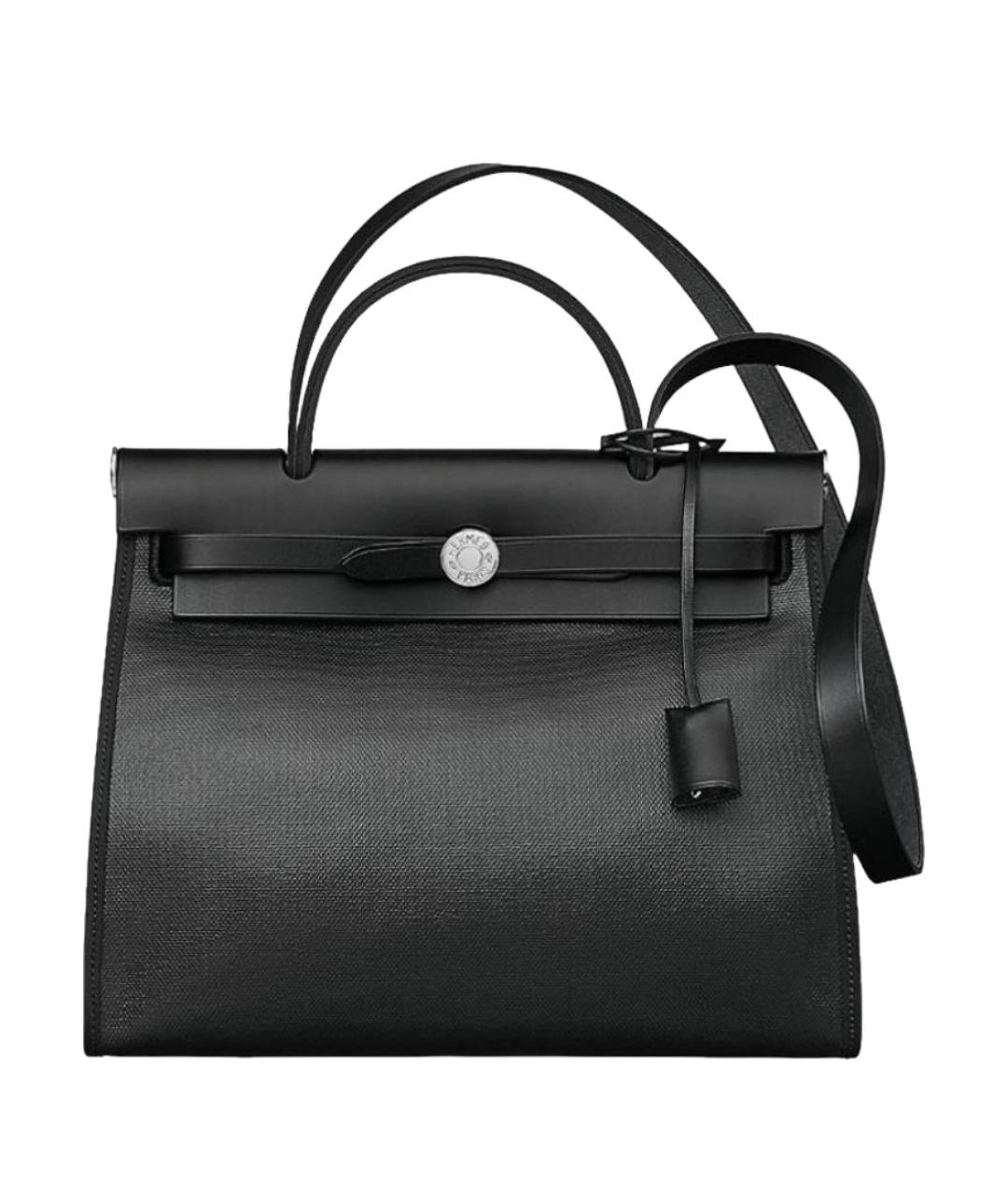 HERMES Черная сумка с короткими ручками, фото 1