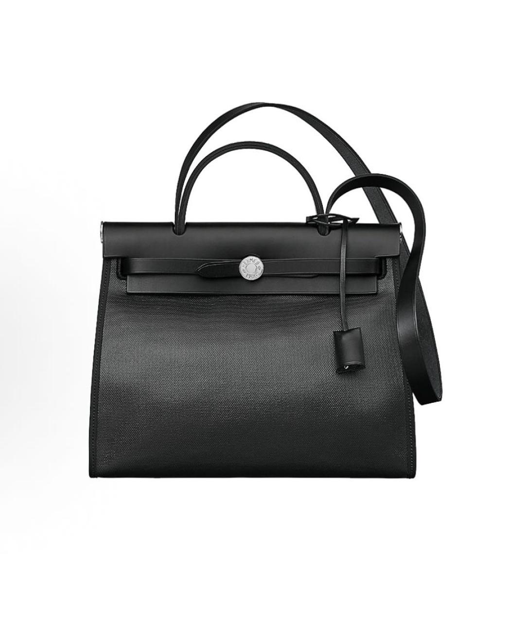 HERMES Черная сумка с короткими ручками, фото 5