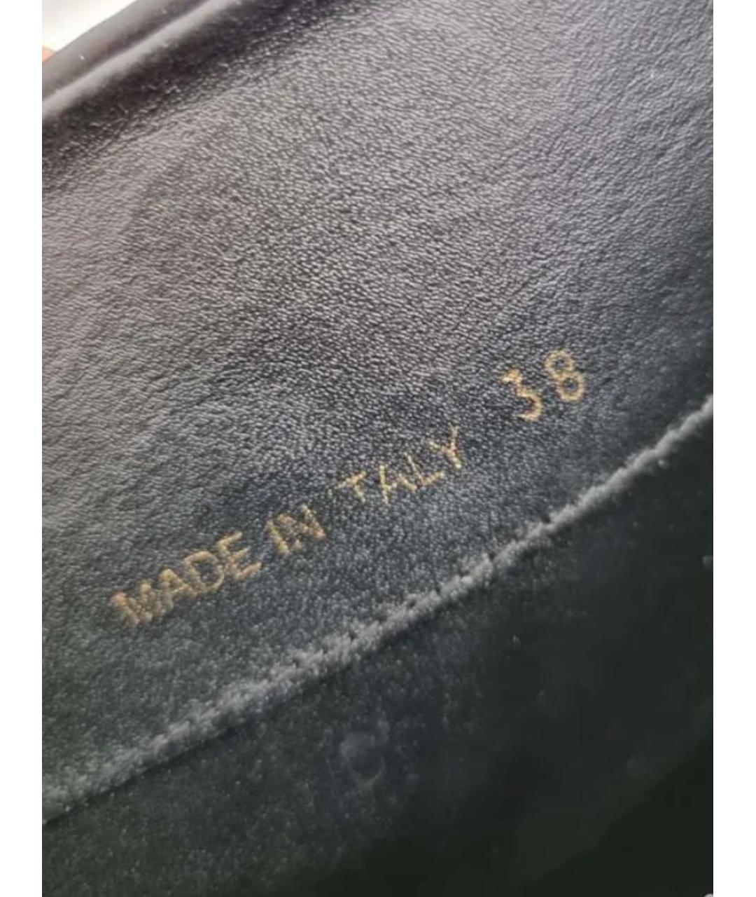 GIA COUTURE Черные кожаные сапоги, фото 6