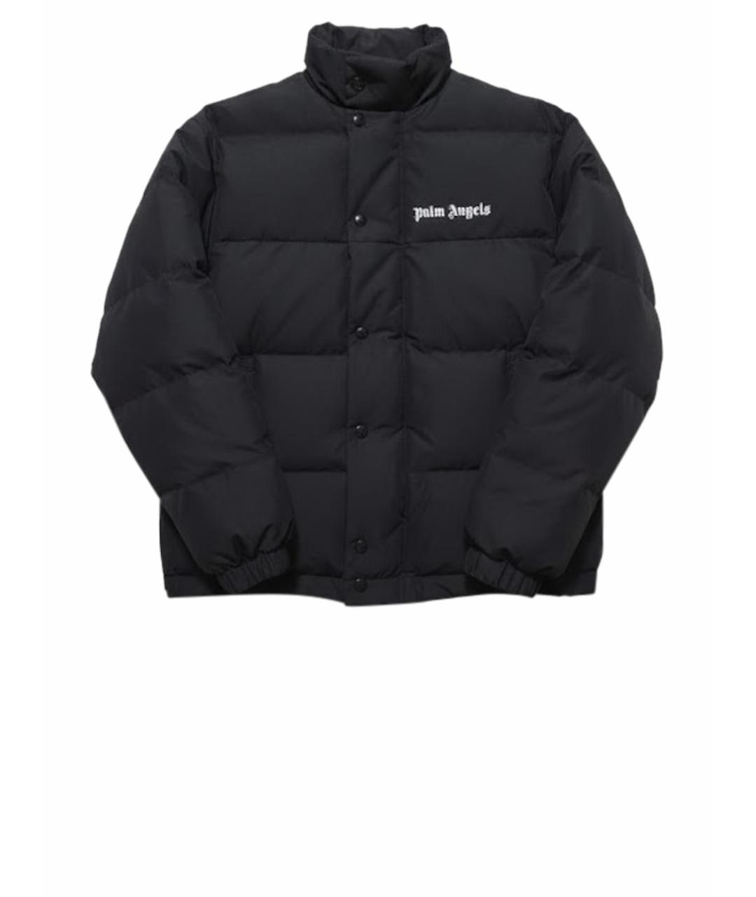 PALM ANGELS Черный полиэстеровый пуховик, фото 1
