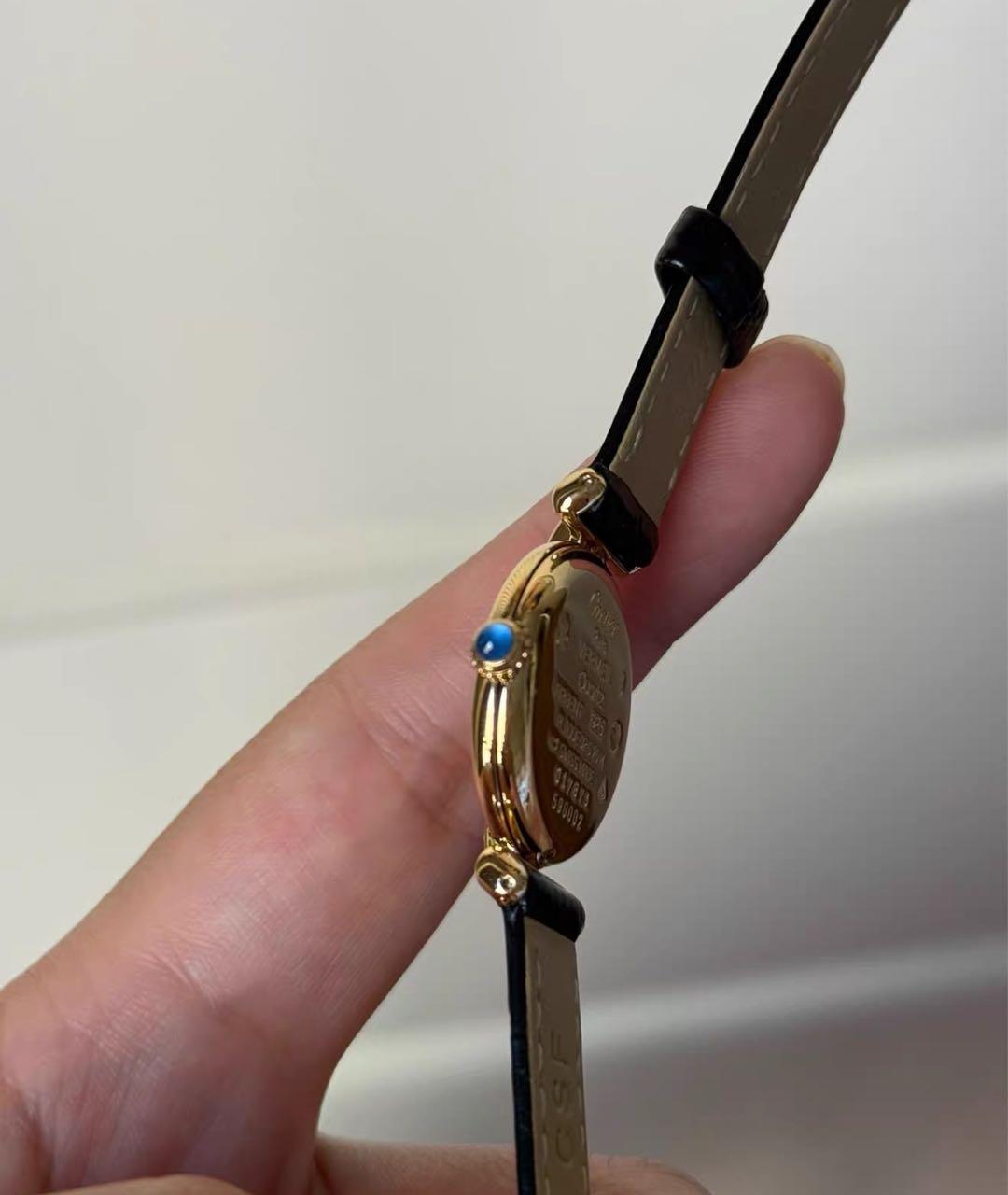 CARTIER Белые часы из желтого золота, фото 5