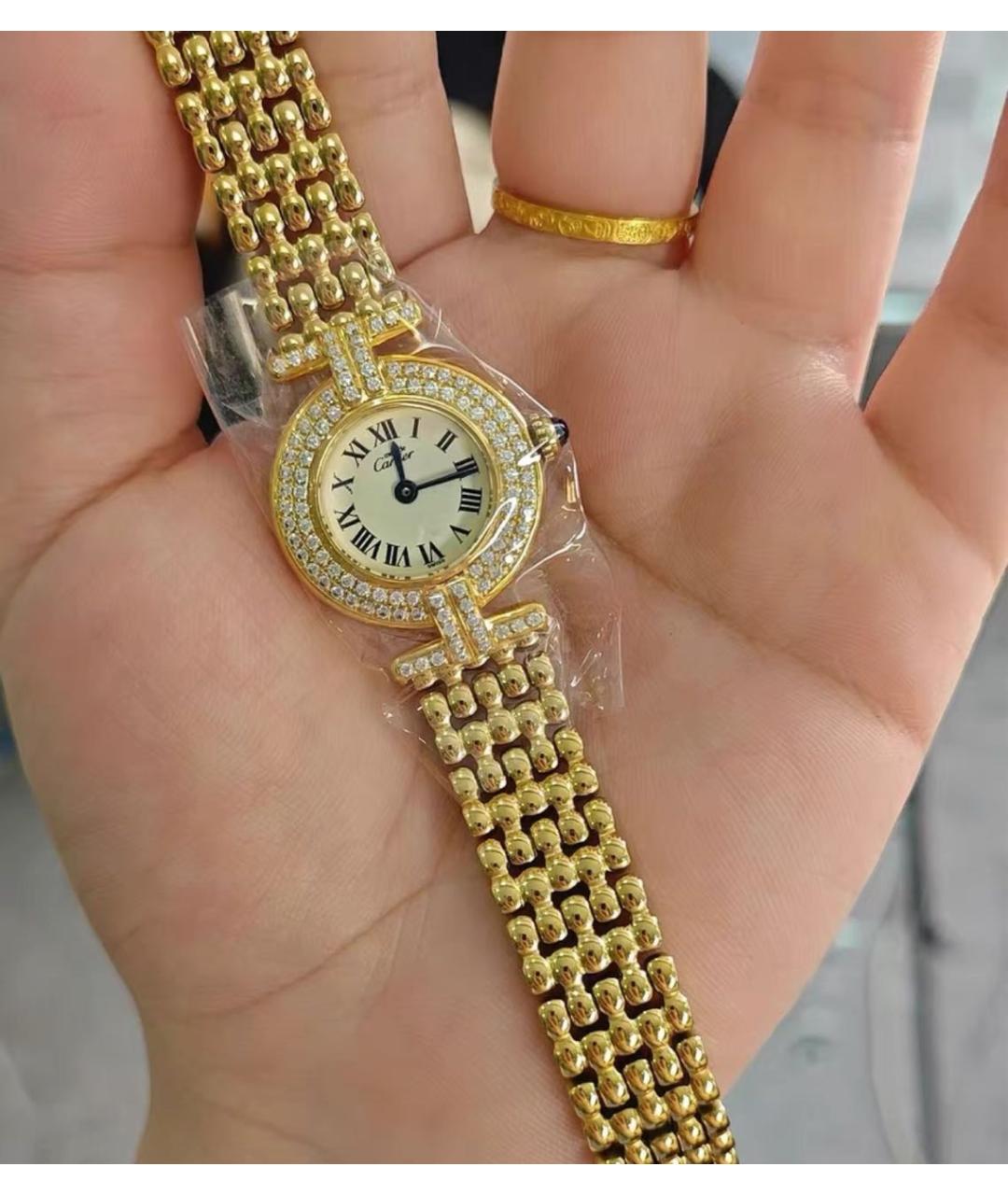 CARTIER Золотые часы из желтого золота, фото 3