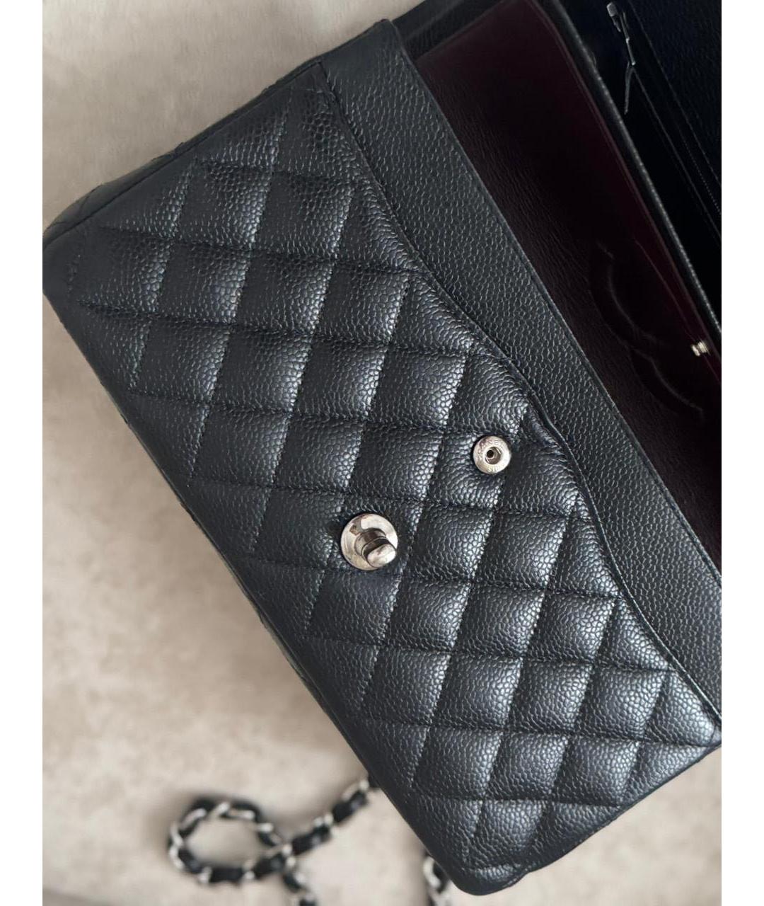 CHANEL Черная кожаная сумка через плечо, фото 7
