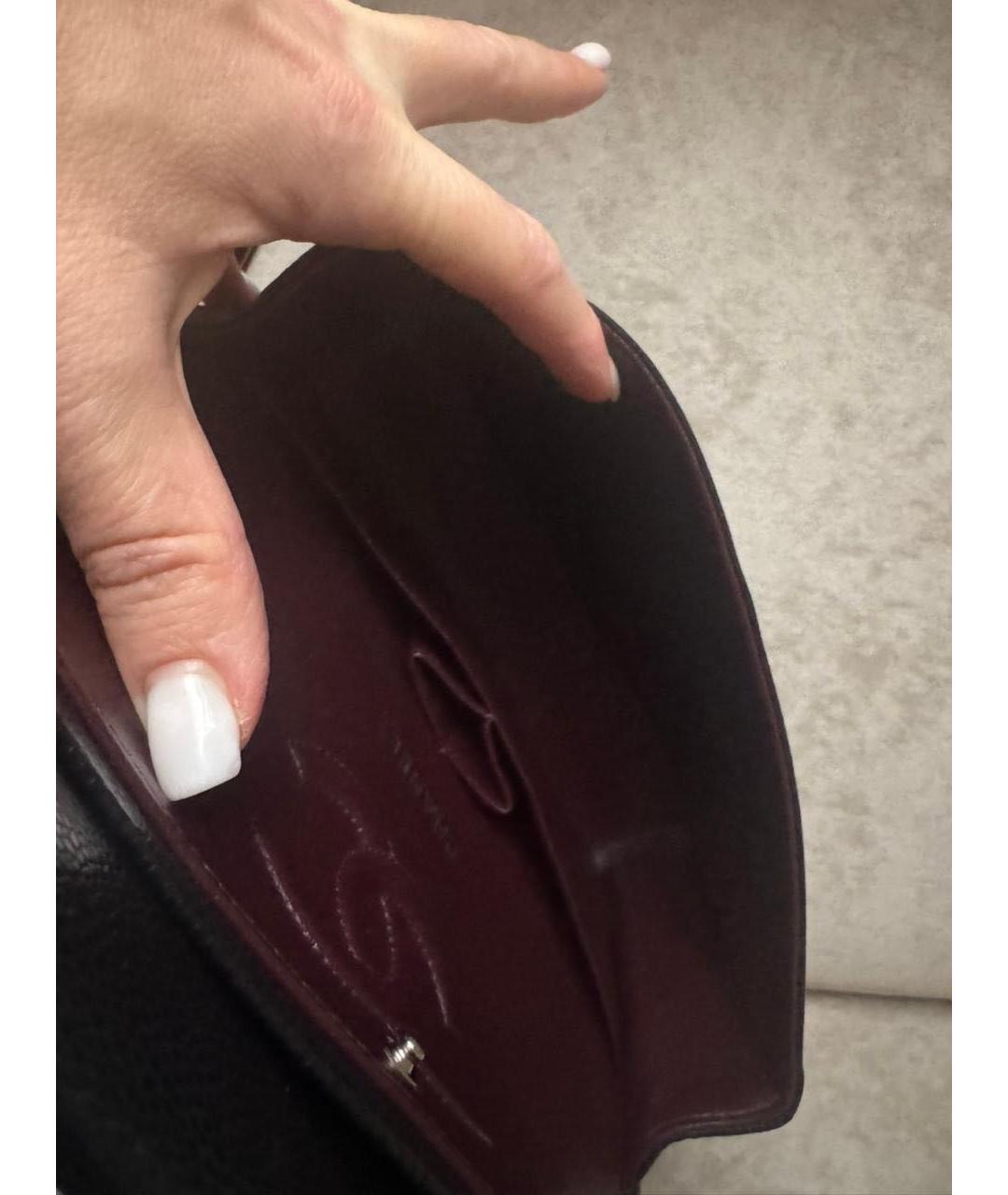 CHANEL Черная кожаная сумка через плечо, фото 4