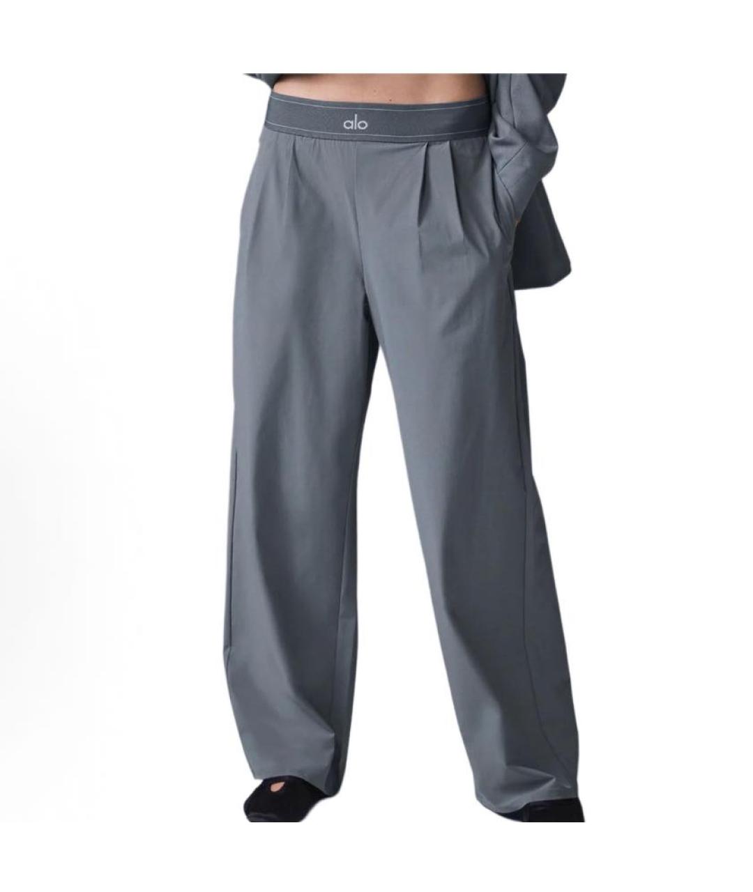 ALO YOGA Серые спортивные брюки и шорты, фото 7