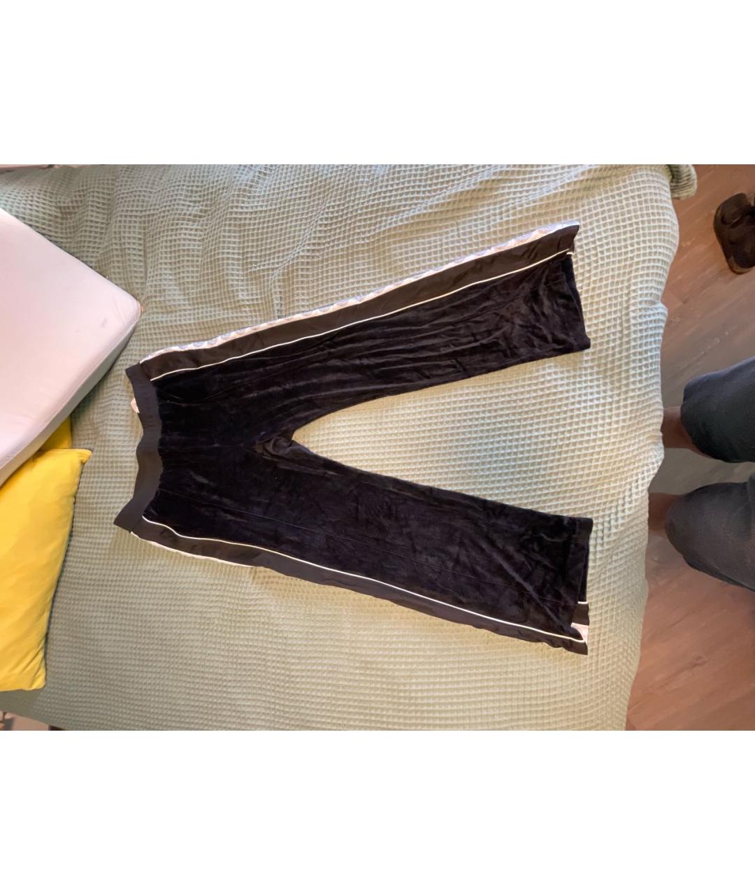 VERSACE Черные хлопковые повседневные брюки, фото 5