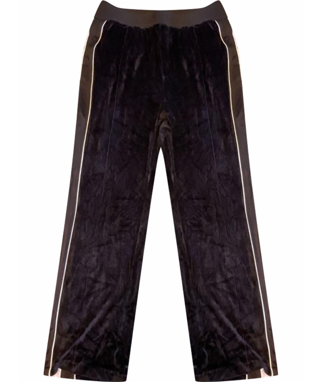 VERSACE Черные хлопковые повседневные брюки, фото 1