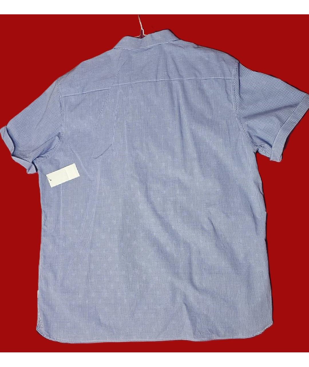 CALVIN KLEIN Голубая хлопко-полиэстеровая классическая рубашка, фото 2