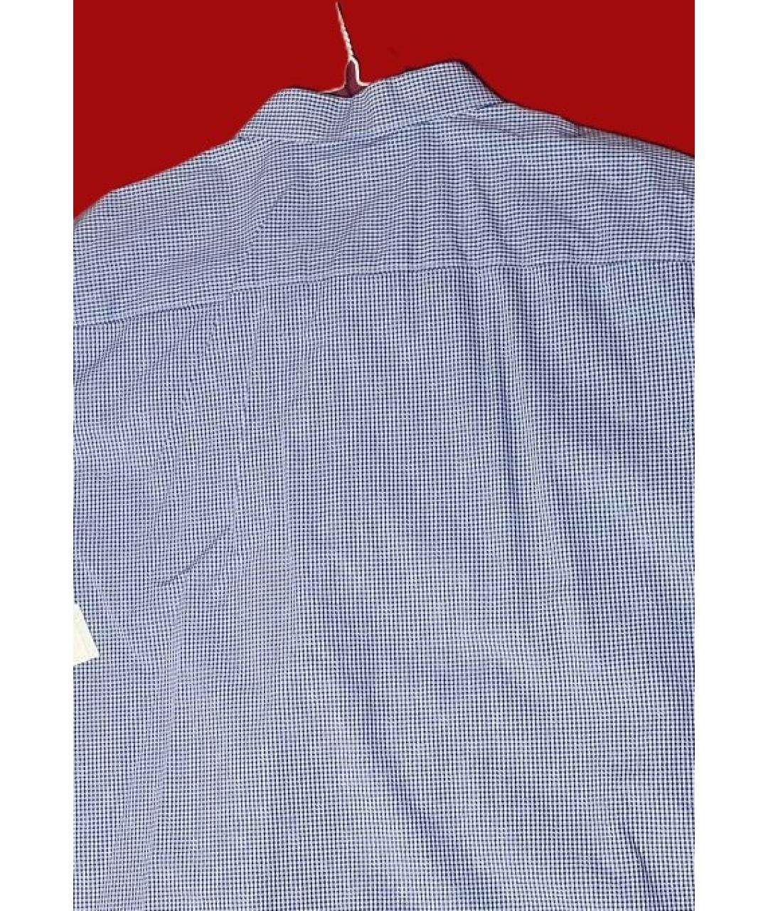 CALVIN KLEIN Голубая хлопко-полиэстеровая классическая рубашка, фото 3