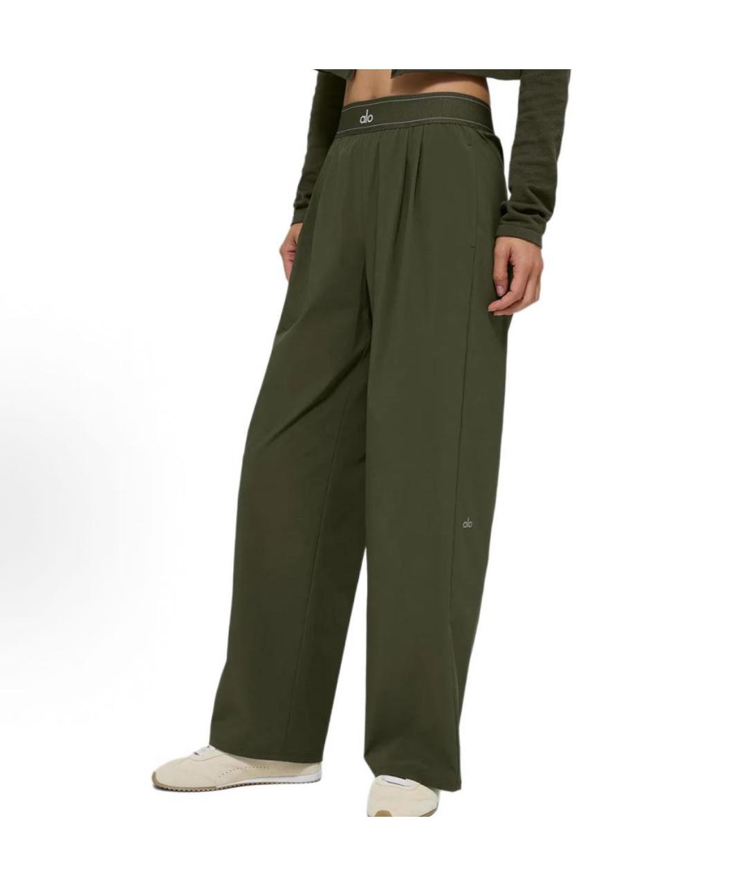 ALO YOGA Хаки спортивные брюки и шорты, фото 4
