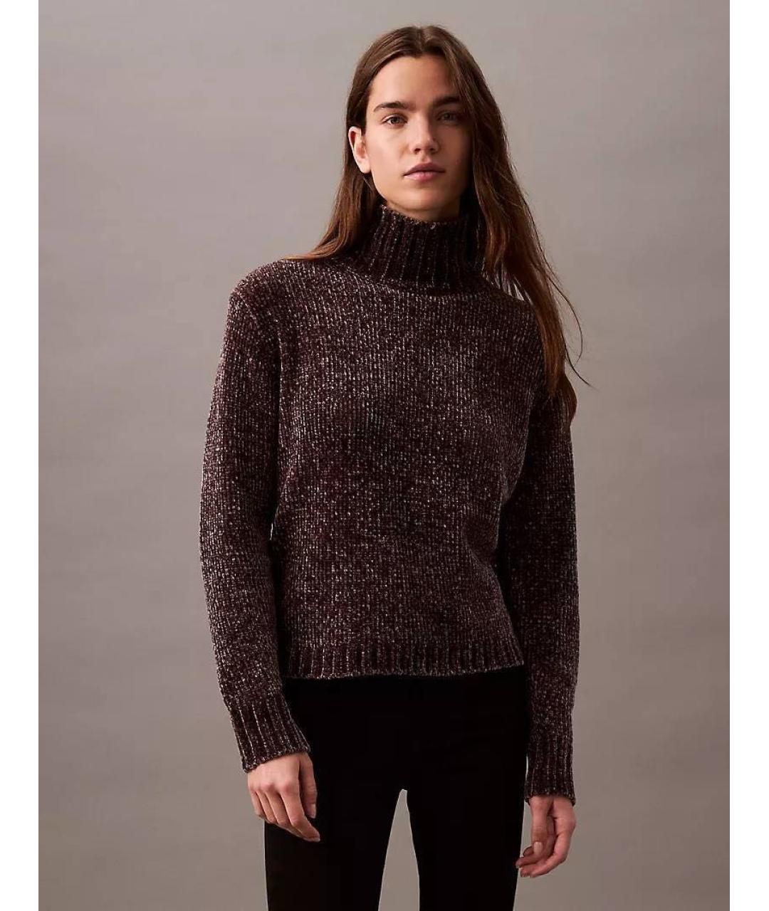 CALVIN KLEIN Антрацитовый полиэстеровый джемпер / свитер, фото 4