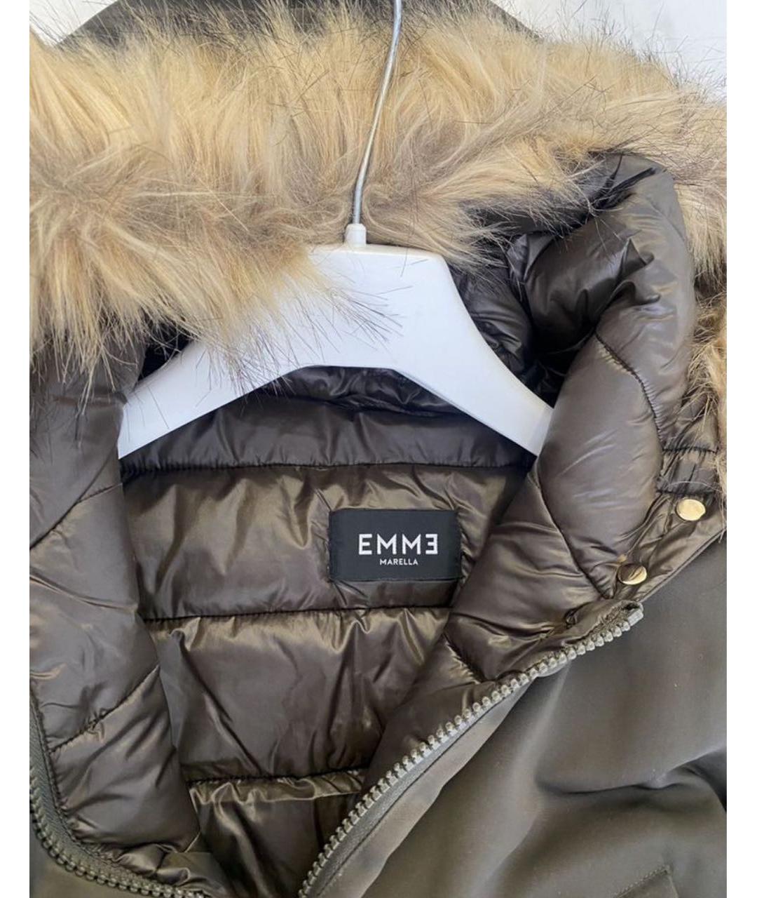 MARELLA Хаки полиэстеровая парка, фото 4