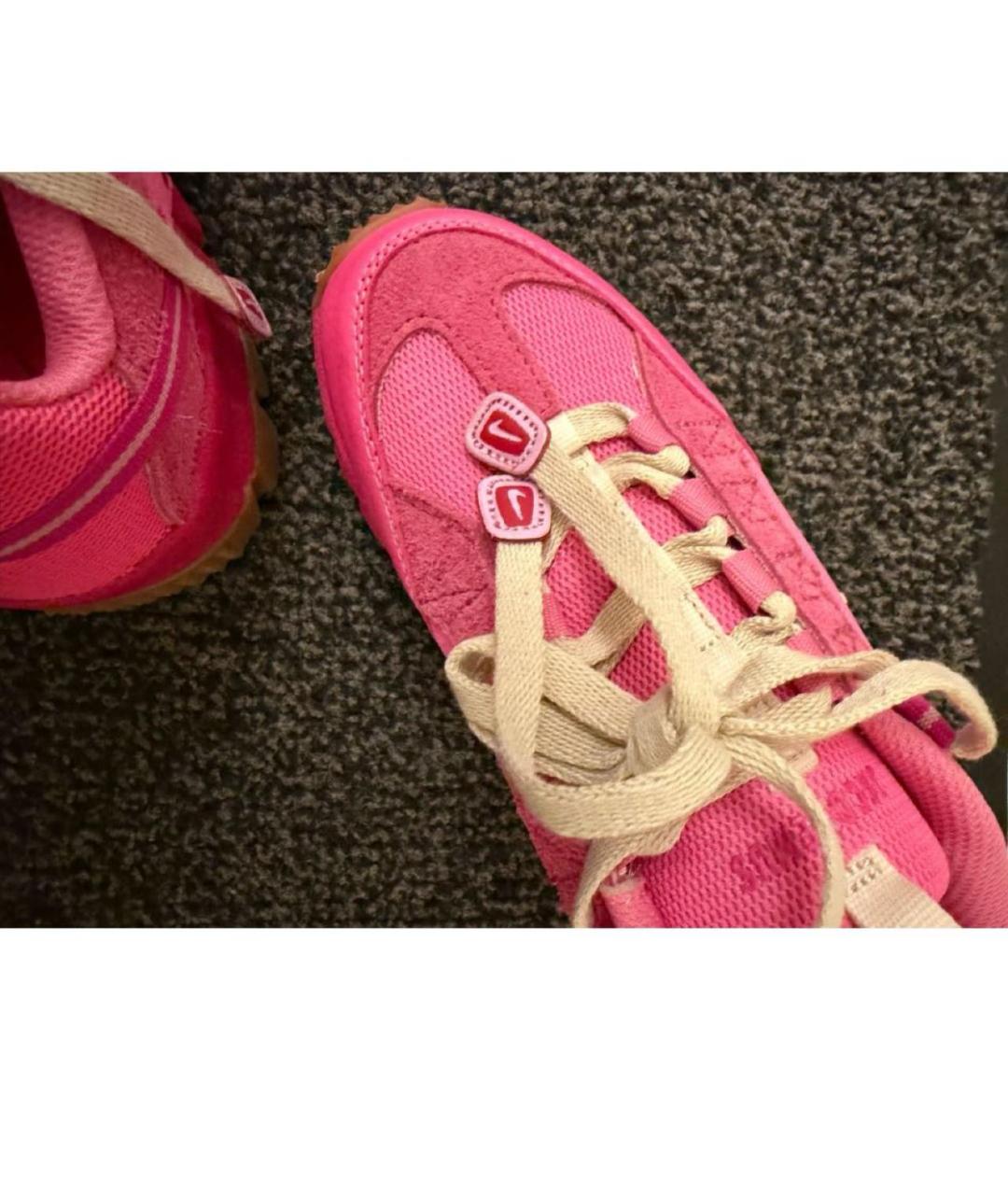 JACQUEMUS Розовые текстильные кроссовки, фото 4