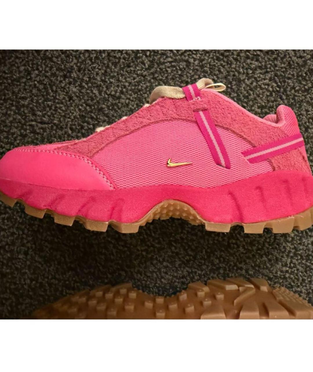 JACQUEMUS Розовые текстильные кроссовки, фото 2