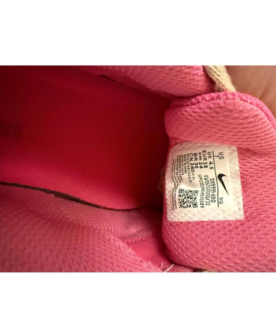 JACQUEMUS Розовые текстильные кроссовки, фото 5