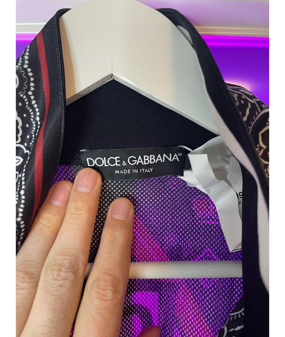 DOLCE&GABBANA Серая полиэстеровая куртка, фото 3