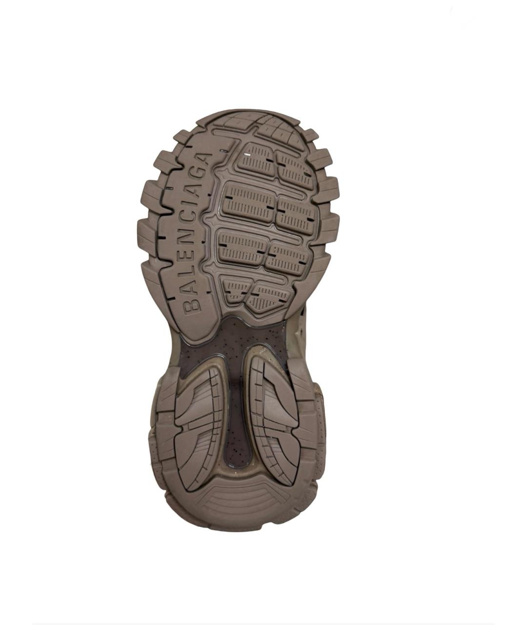 BALENCIAGA Бежевые кожаные кроссовки, фото 5