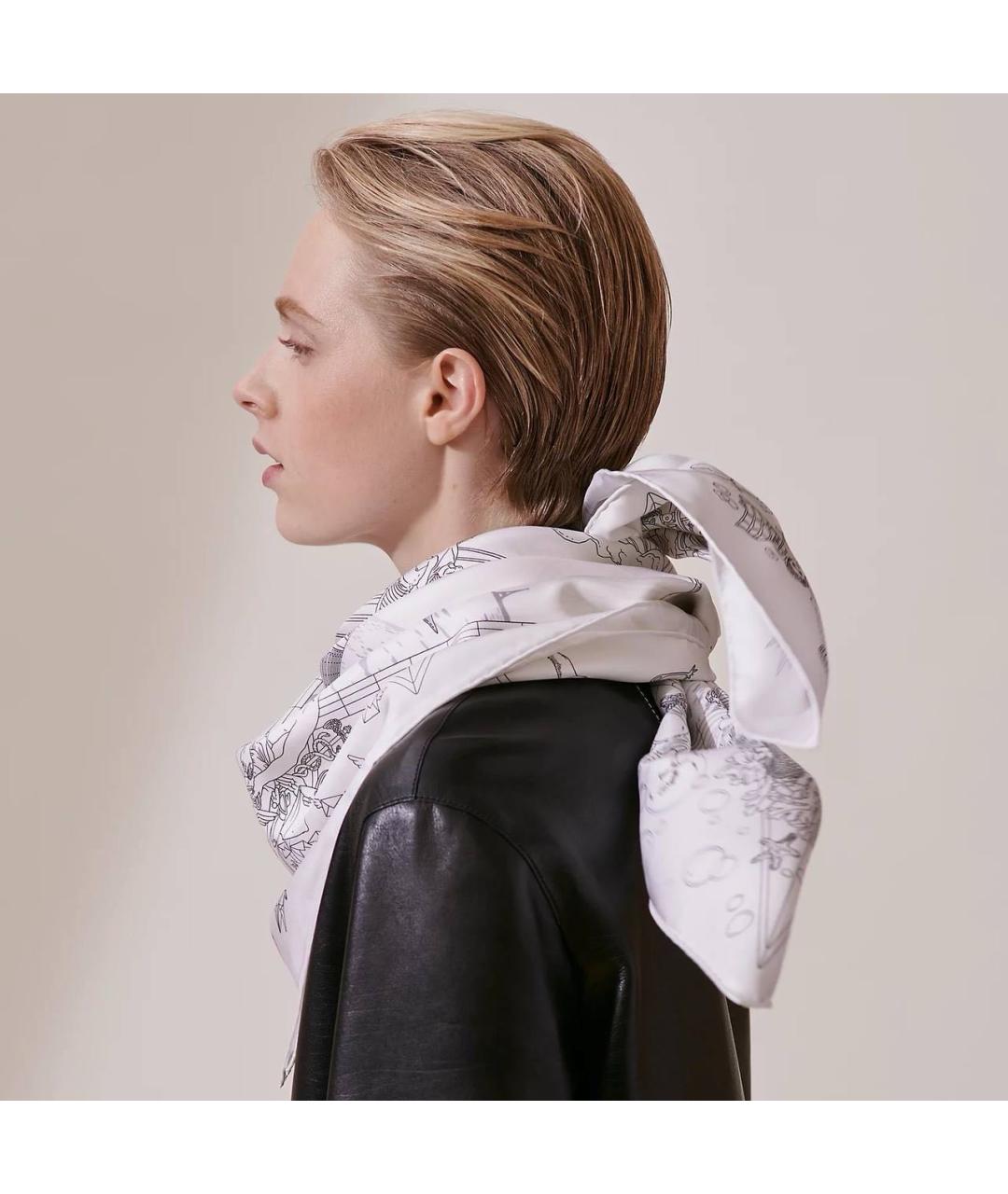 HERMES Мульти шелковый платок, фото 2