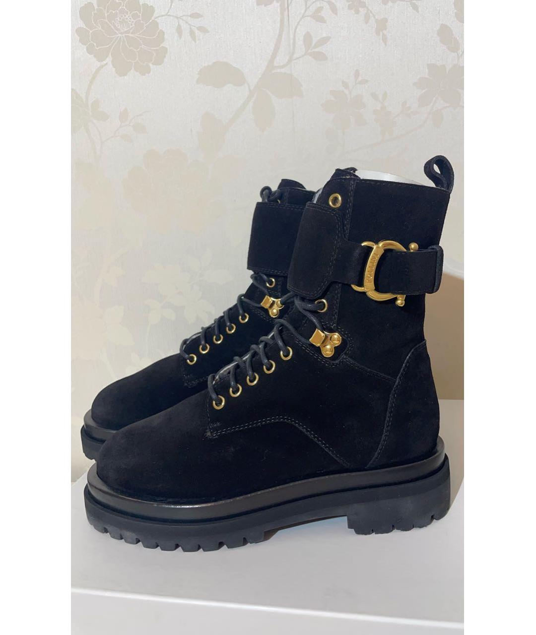 POLLINI Черные замшевые ботинки, фото 5