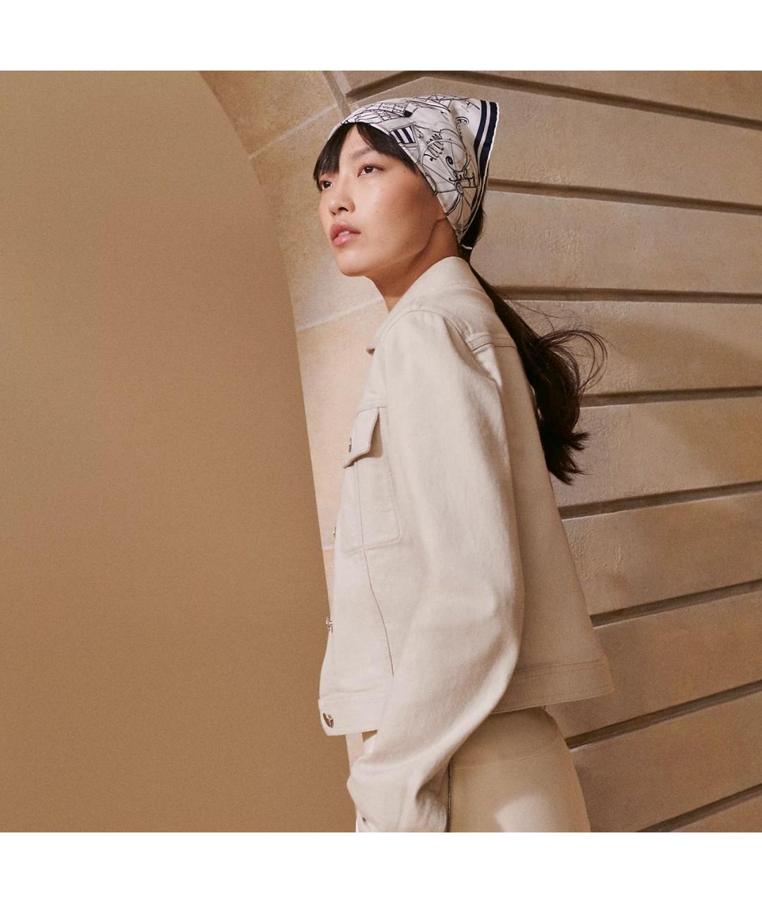 HERMES Мульти шелковый платок, фото 2