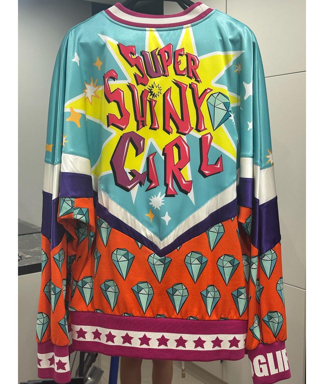 DOLCE&GABBANA Голубой полиэстеровый костюм с брюками, фото 3