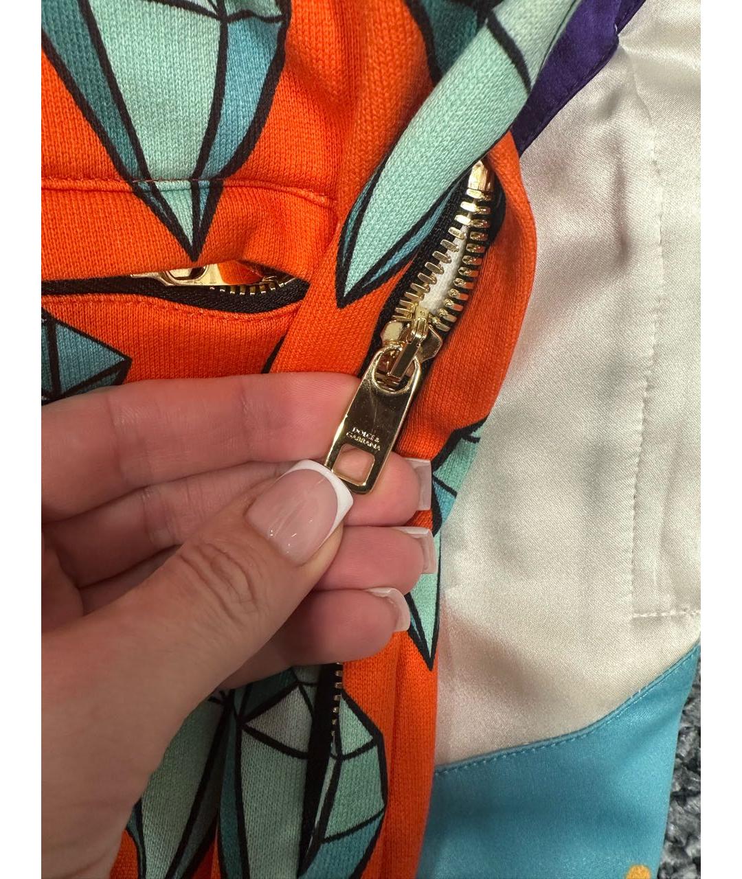 DOLCE&GABBANA Голубой полиэстеровый костюм с брюками, фото 7