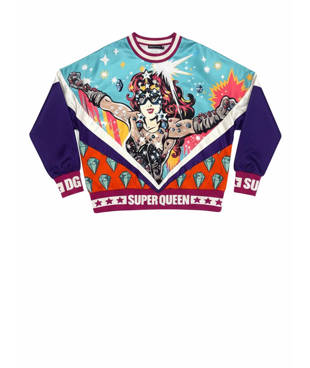 DOLCE&GABBANA Голубой полиэстеровый костюм с брюками, фото 1