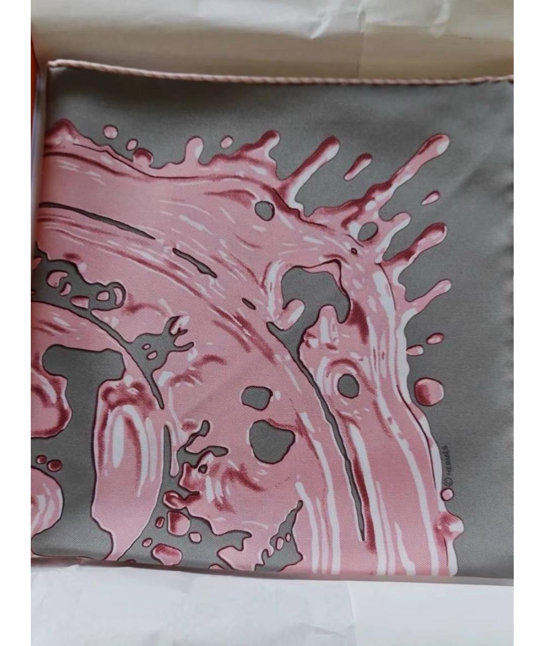 HERMES Мульти шелковый платок, фото 2