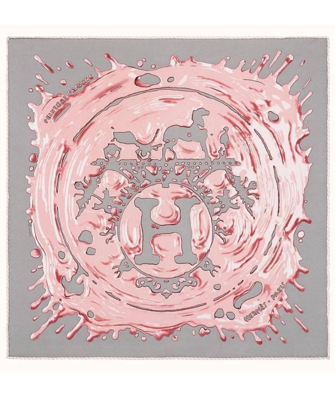 HERMES Мульти шелковый платок, фото 1