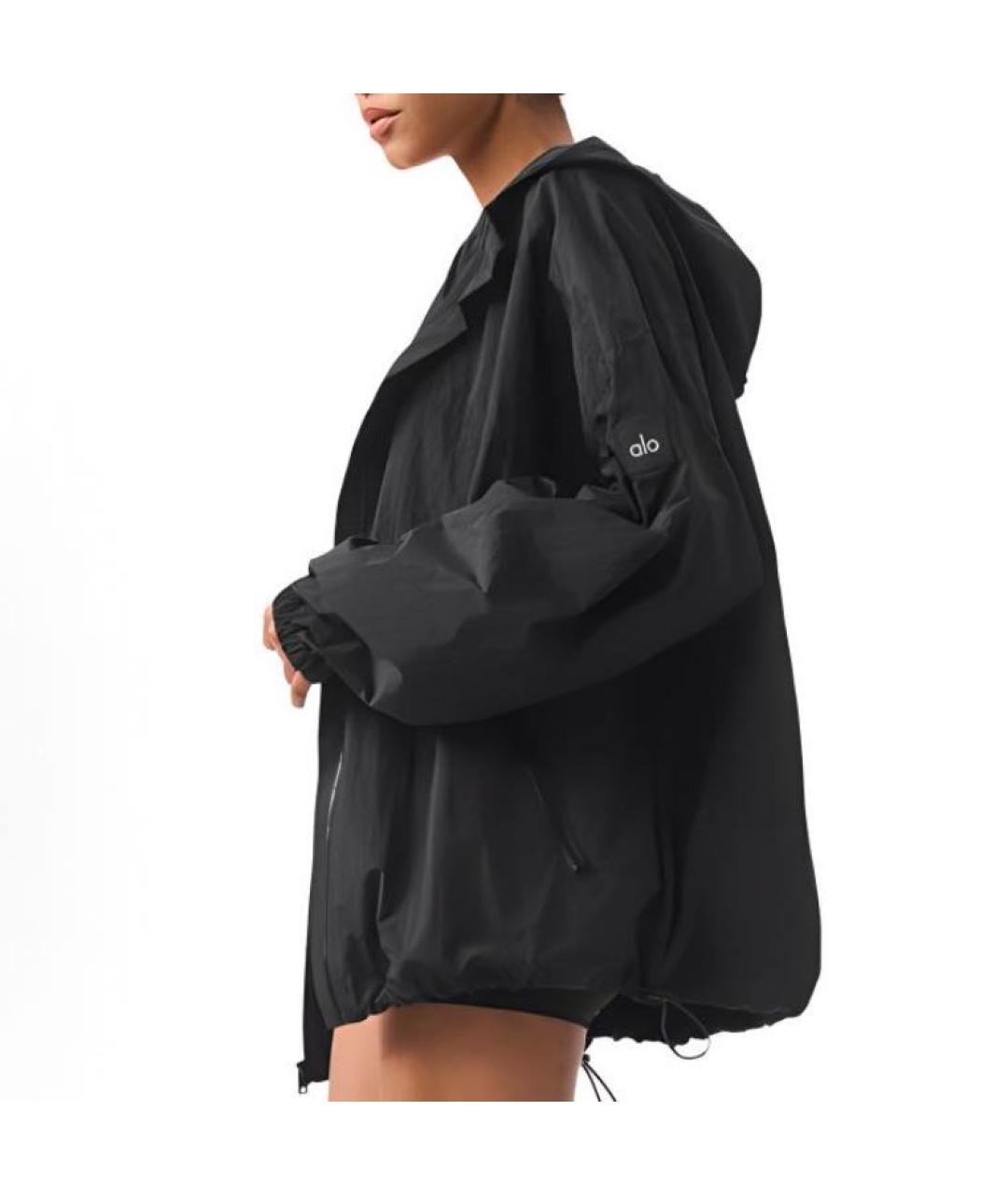 ALO YOGA Черная спортивная куртка, фото 4