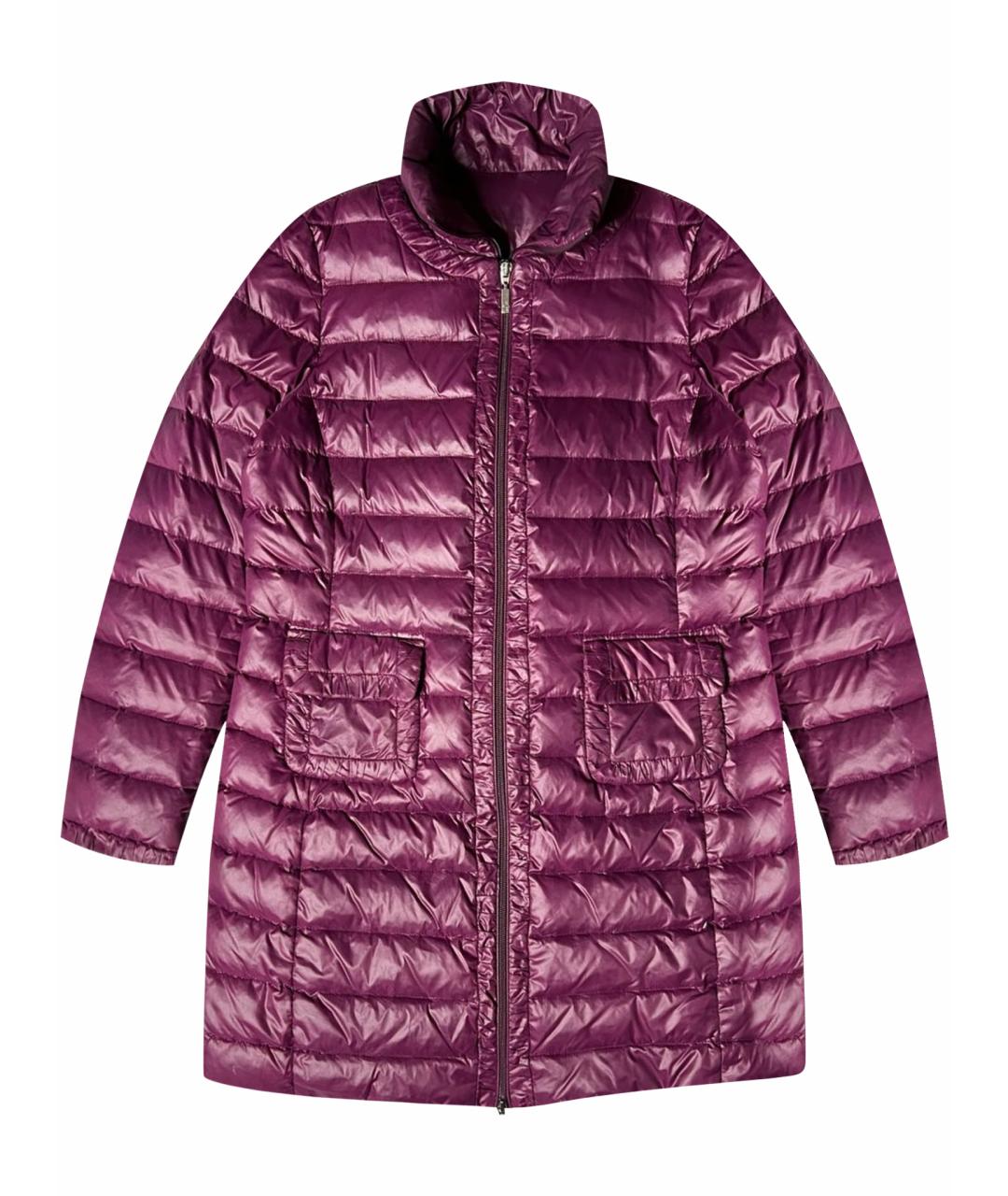 MONCLER Фиолетовый полиэстеровый пуховик, фото 1