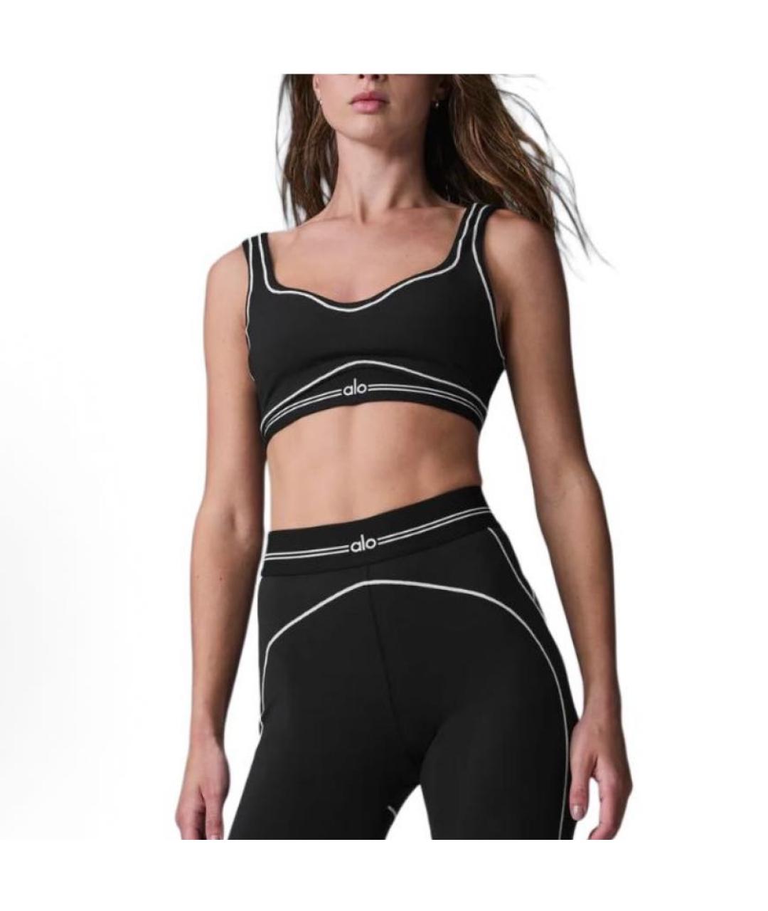 ALO YOGA Черный бюстгалтеры, фото 2