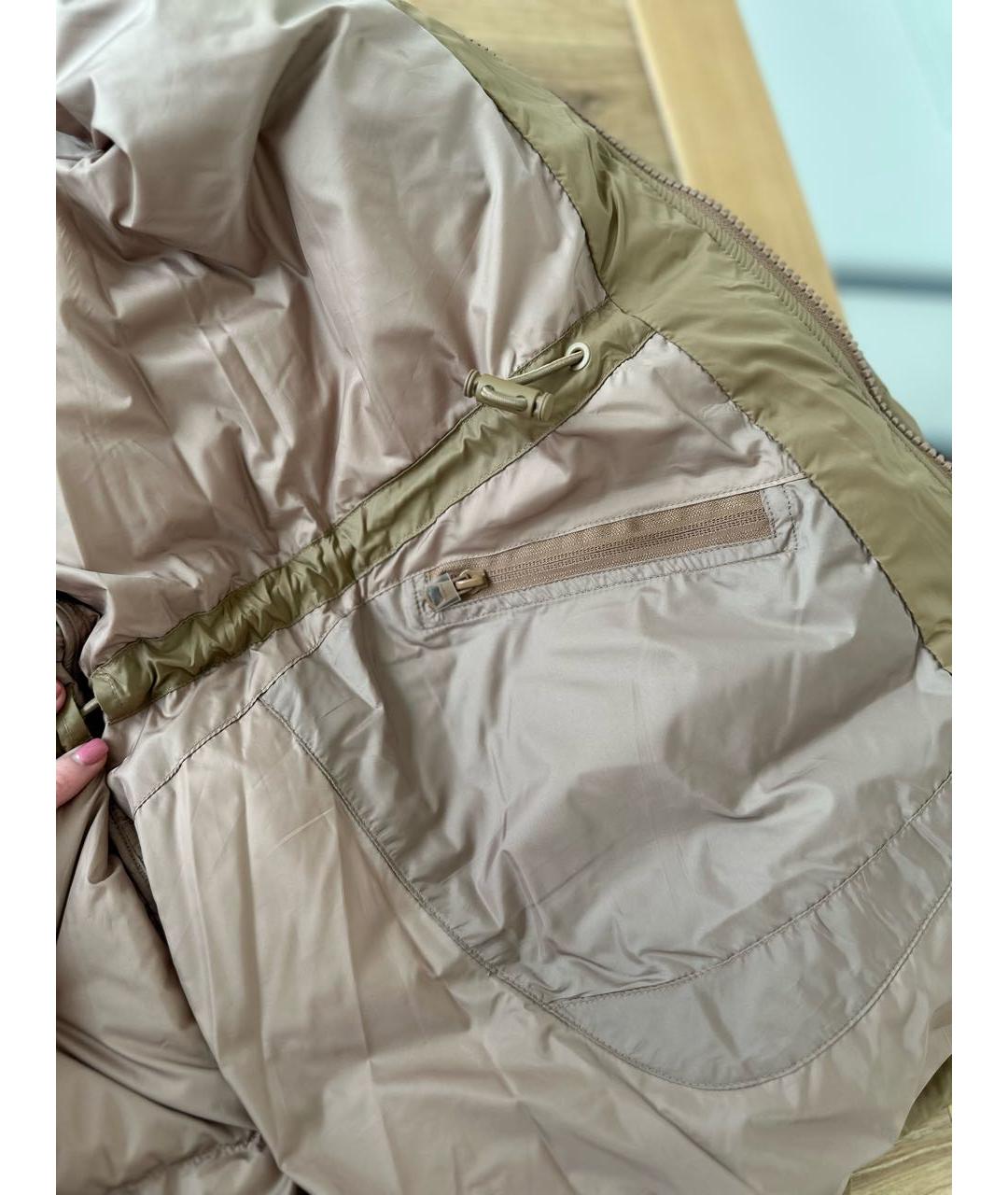 BURBERRY Бежевый полиэстеровый пуховик, фото 6