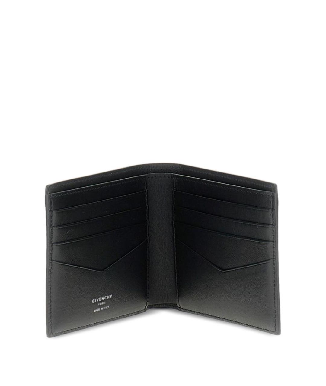 GIVENCHY Черный кожаный кошелек, фото 2