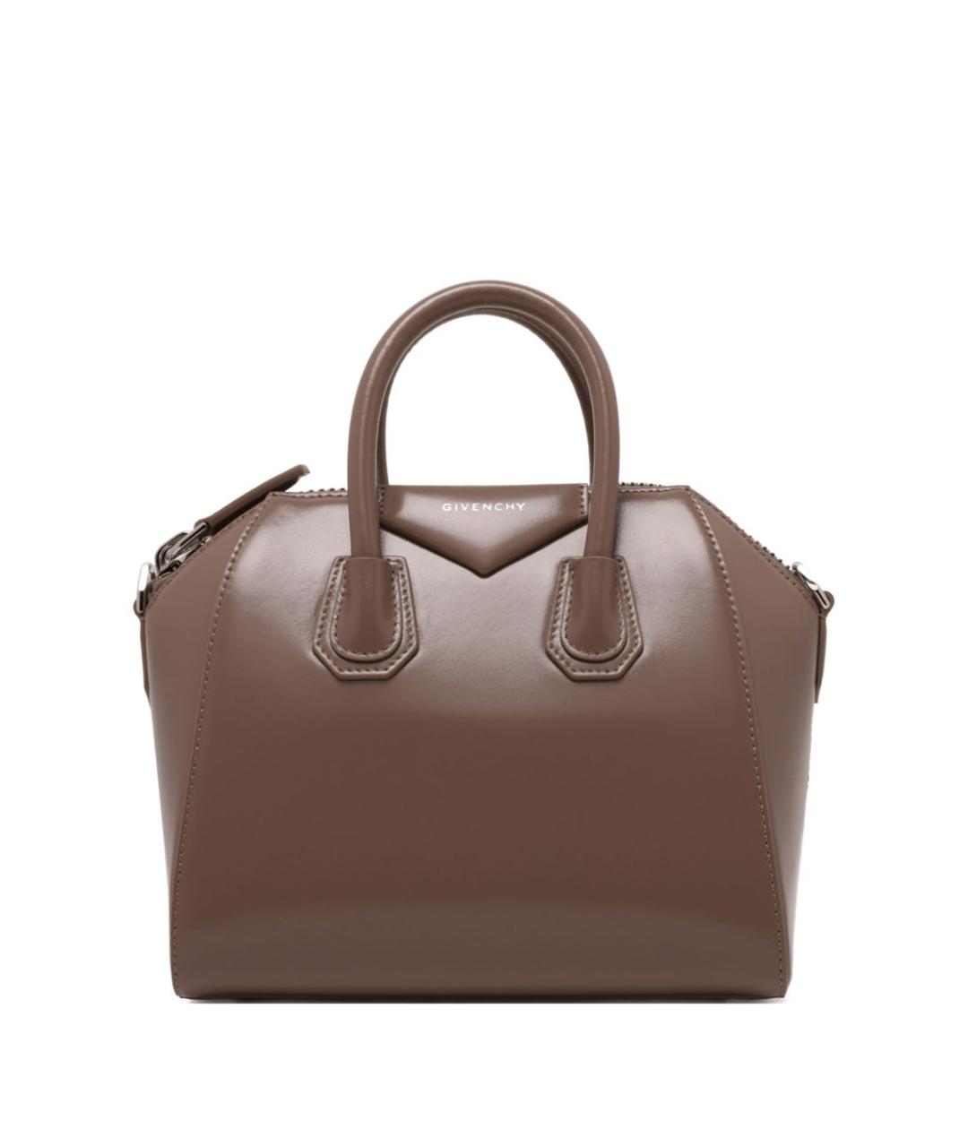 GIVENCHY Коричневая кожаная сумка через плечо, фото 1