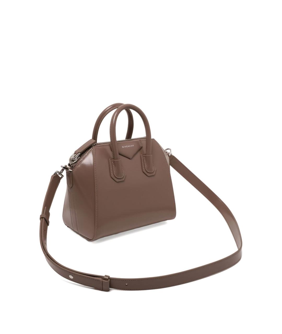 GIVENCHY Коричневая кожаная сумка через плечо, фото 4