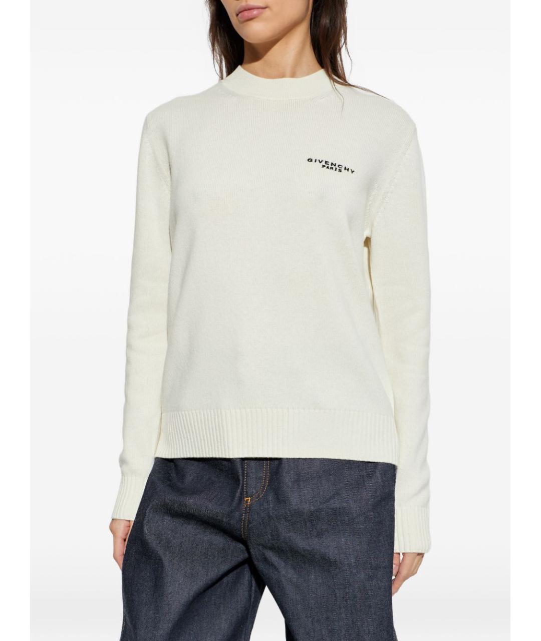 GIVENCHY Белый шерстяной джемпер / свитер, фото 4